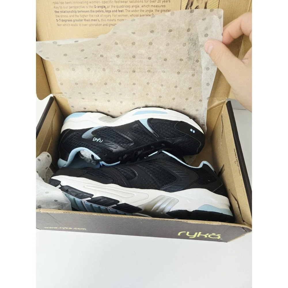 Ryka Womens Shoes NEW size 11W black blue athletic shoes 747344